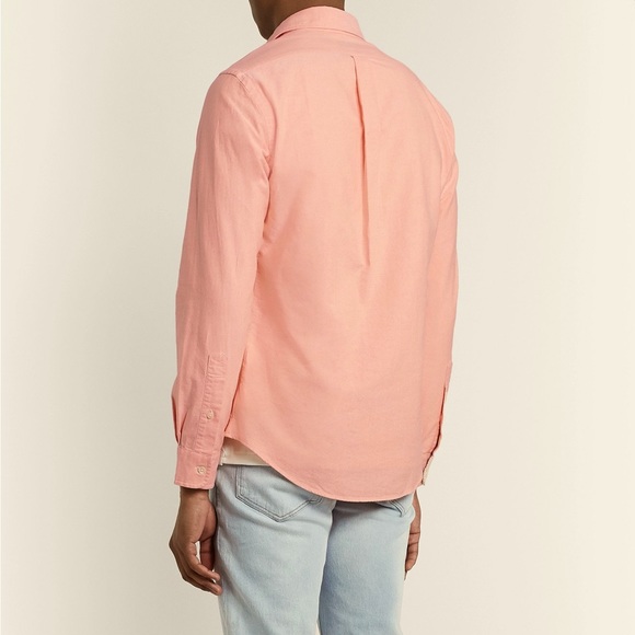 NWOT Men’s Ralph Lauren Cotton Oxford Button Up Shirt in Salmon -… - Picture 2 of 10